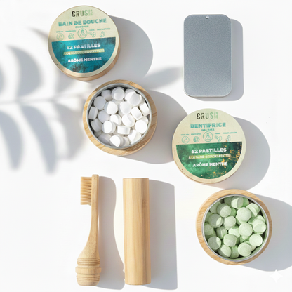 Kit Découverte – Dentifrice en pastilles rechargeable